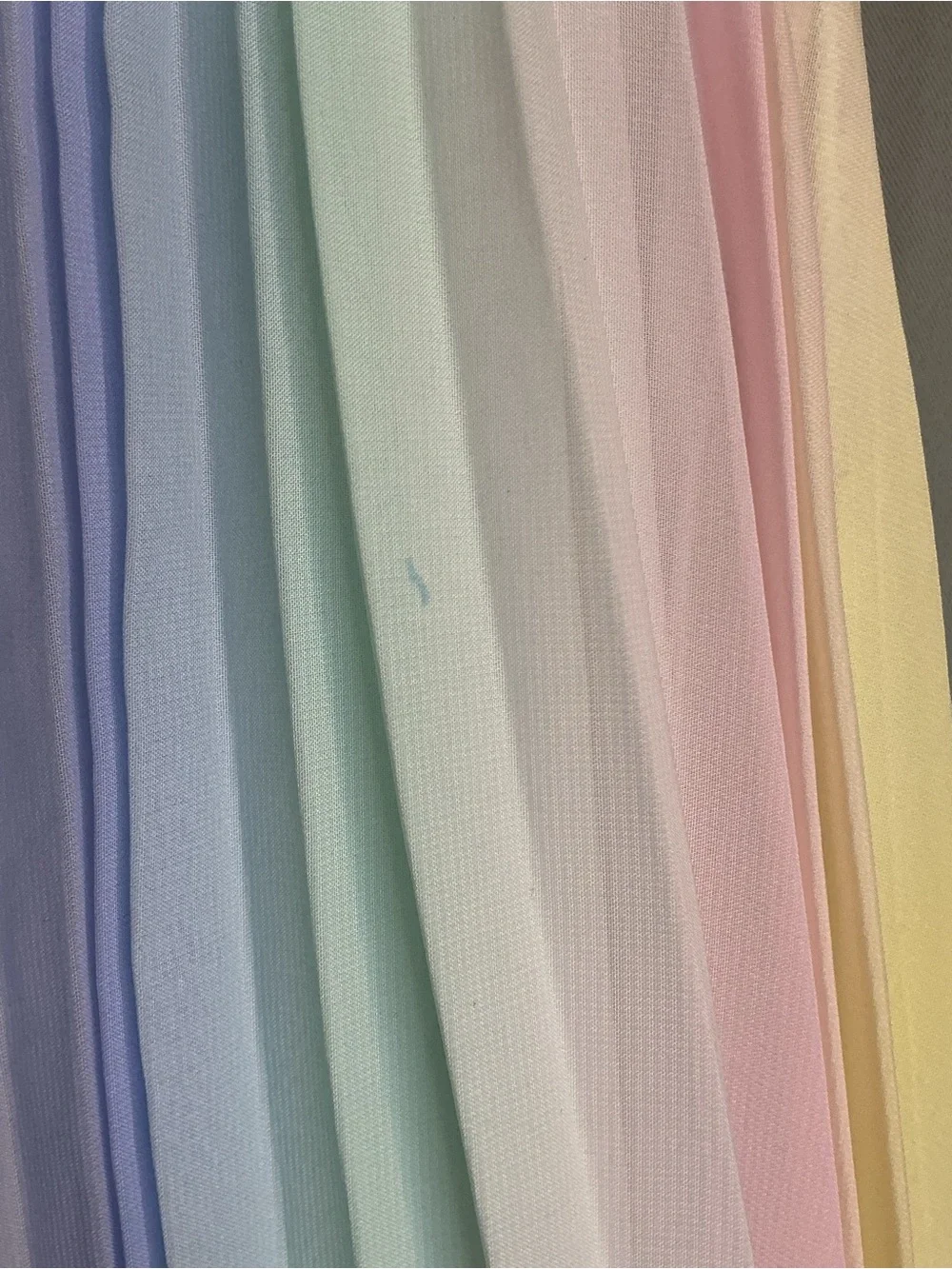 Girls Rainbow Pastel Pleated Maxi Dress
